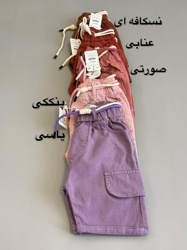 شلوارک کتان رنگی Bamshi کد1236 - تصویر 11