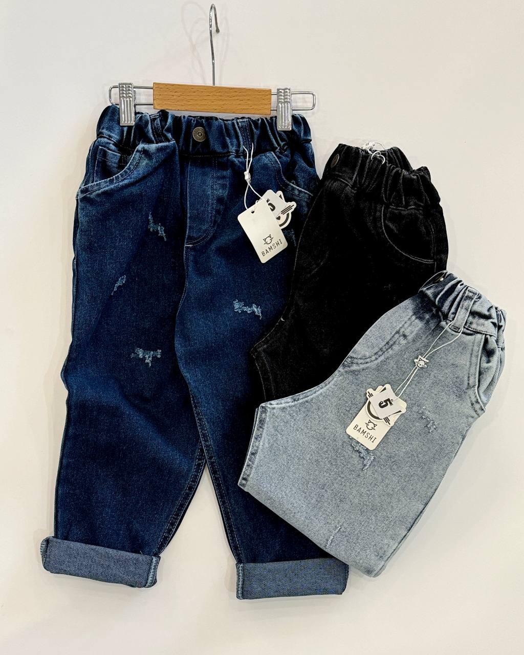 شلوار جین مام فیت بامشی کد1295