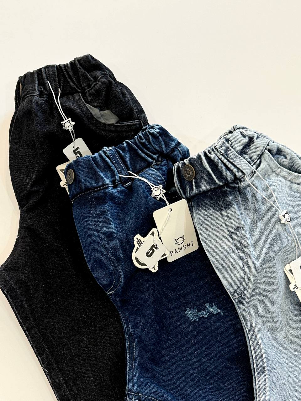 شلوار جین مام فیت بامشی کد1295 - تصویر 4