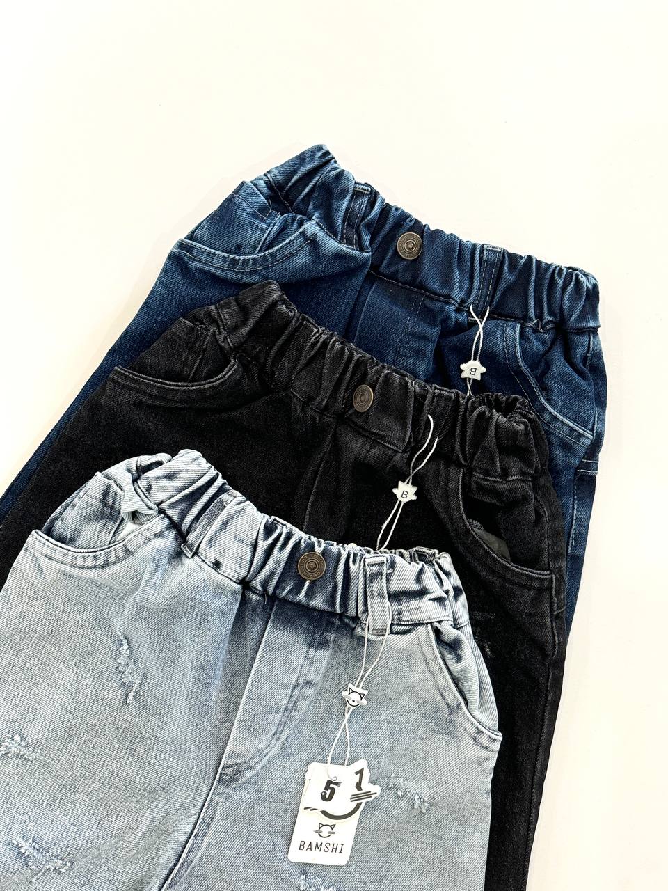 شلوار جین مام فیت بامشی کد1295 - تصویر 8