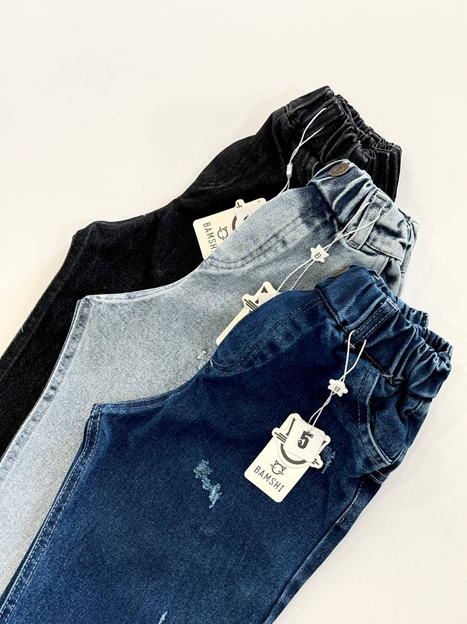 شلوار جین مام فیت بامشی کد1295 - تصویر 9