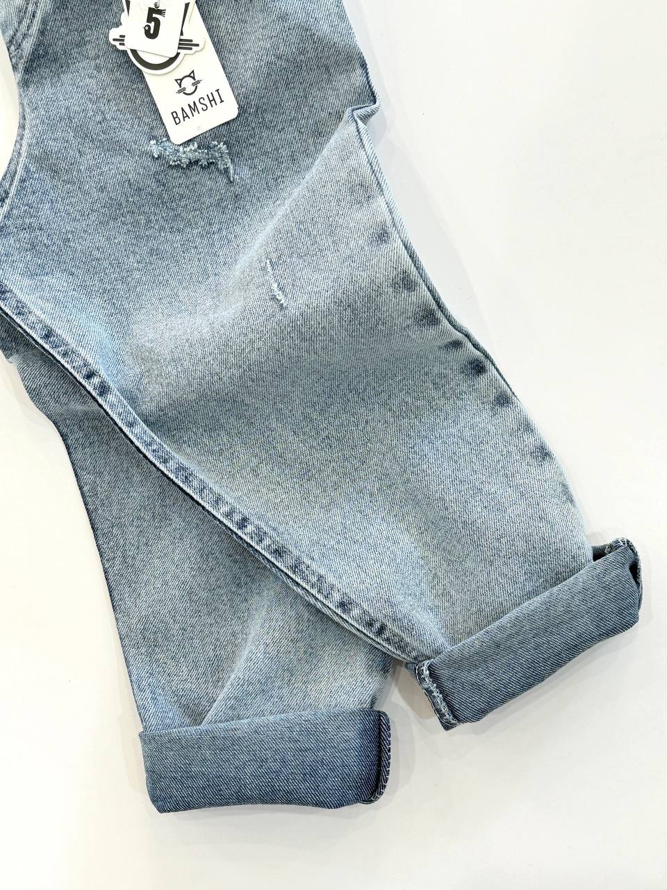 شلوار جین مام فیت بامشی کد1295 - تصویر 11