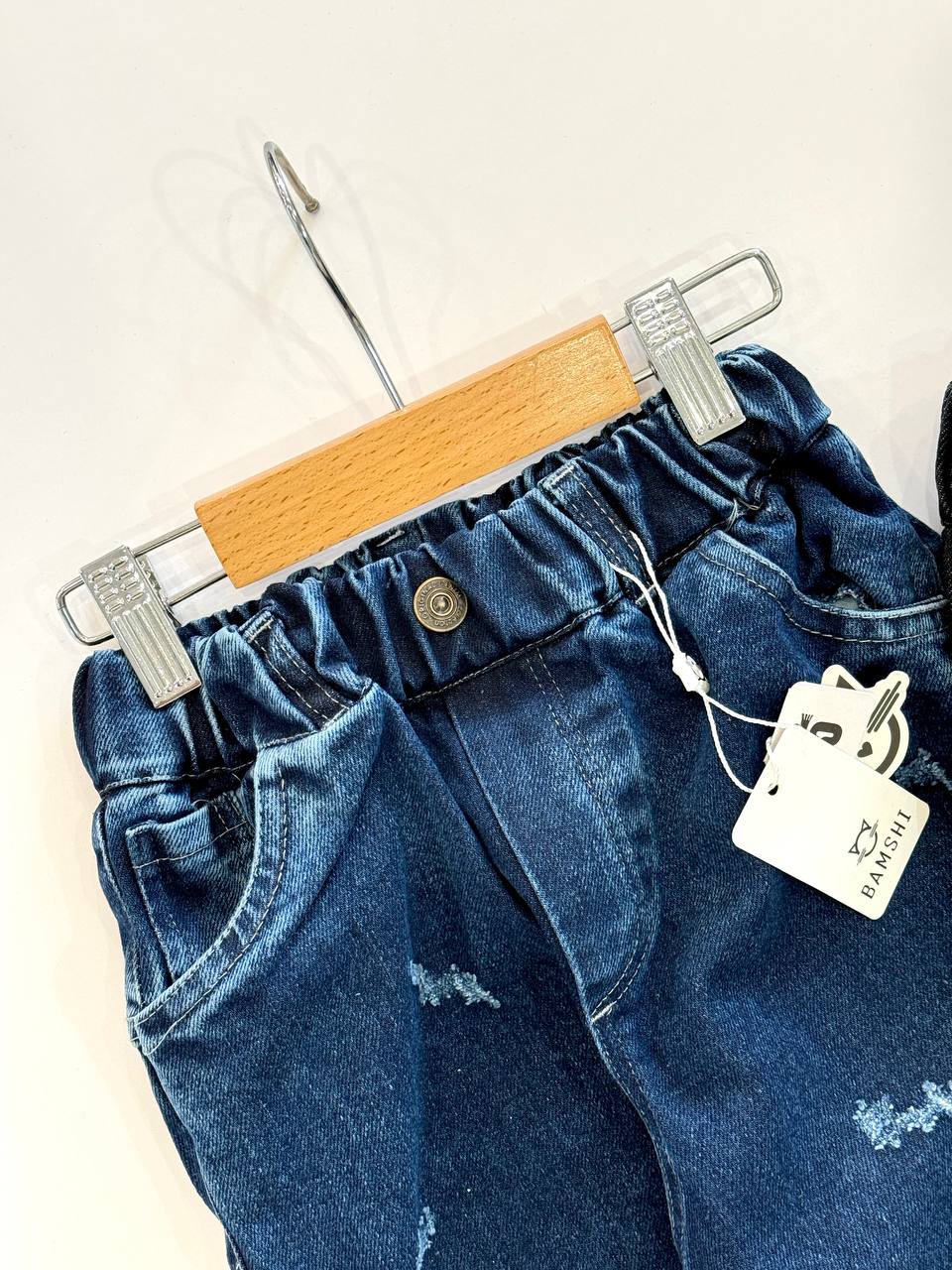 شلوار جین مام فیت بامشی کد1295 - تصویر 13