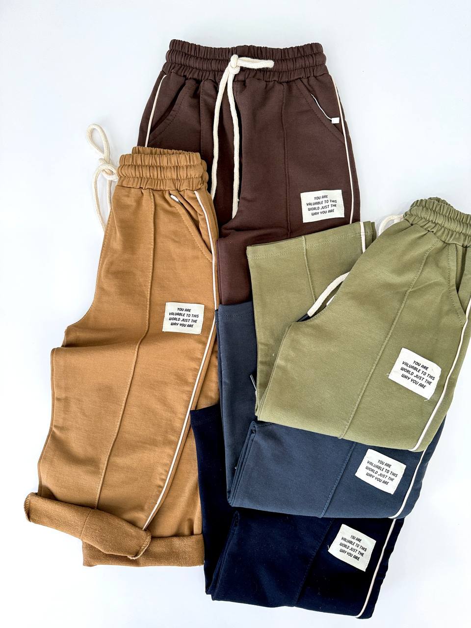 شلوار بگ نوار بغل تیمون کد 1292 - تصویر 2