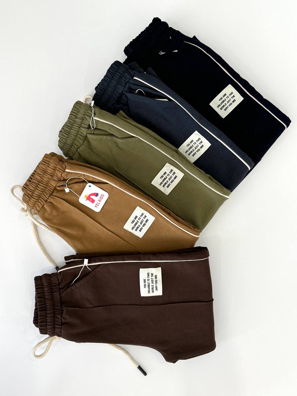 شلوار بگ نوار بغل تیمون کد 1292 - تصویر 3