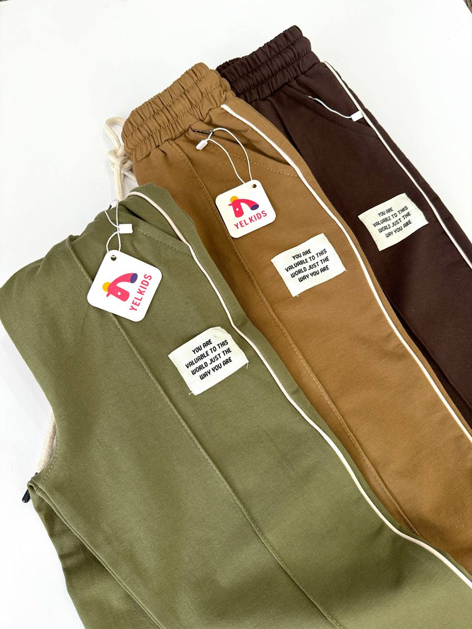 شلوار بگ نوار بغل تیمون کد 1292 - تصویر 5