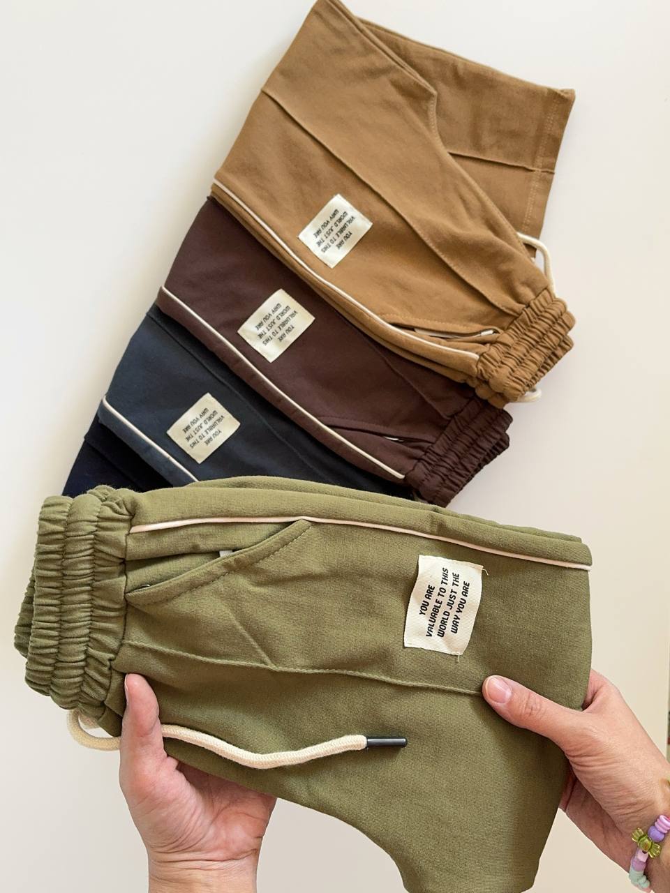 شلوار بگ نوار بغل تیمون کد 1292 - تصویر 8