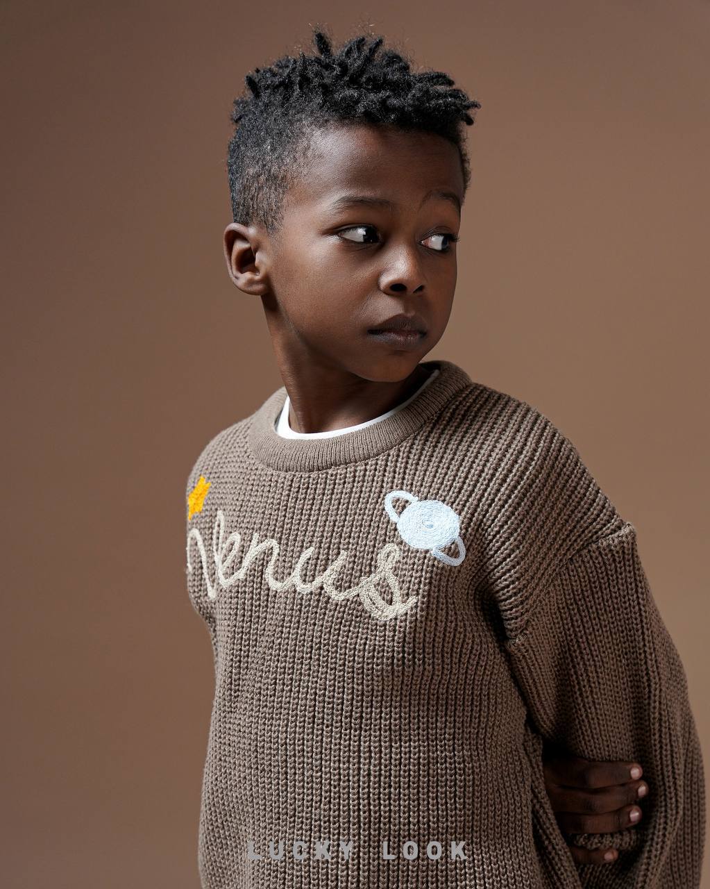 تیشرت سفید بیسیک LUCKY LOOK کد1318 - تصویر 3