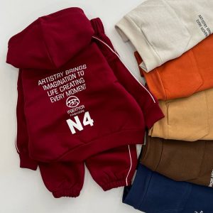 هودی شلوار سه نخ کرکی کوچین کد 1305