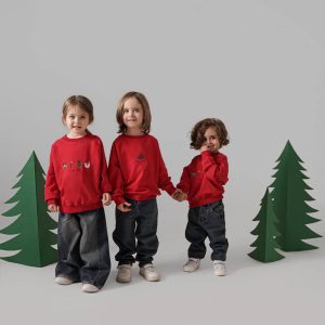 دورس قرمز گلدوزی (یلدایی/کریسمسی)لاکی لوک کد1328