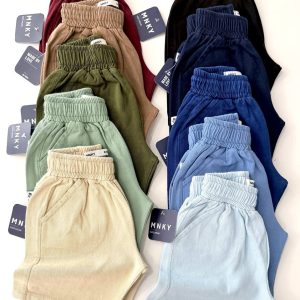 شلوارک کتان مانکی کد1343